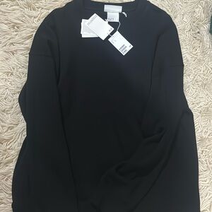 H&M black heavy weight crewneck
